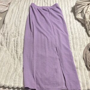 Elegant Lavender Maxi Skirt